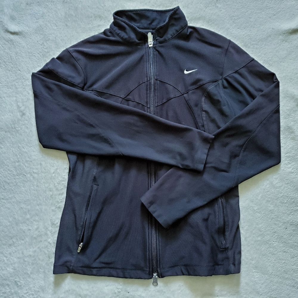 Black Medium Nike Mesh Back Track Jacket